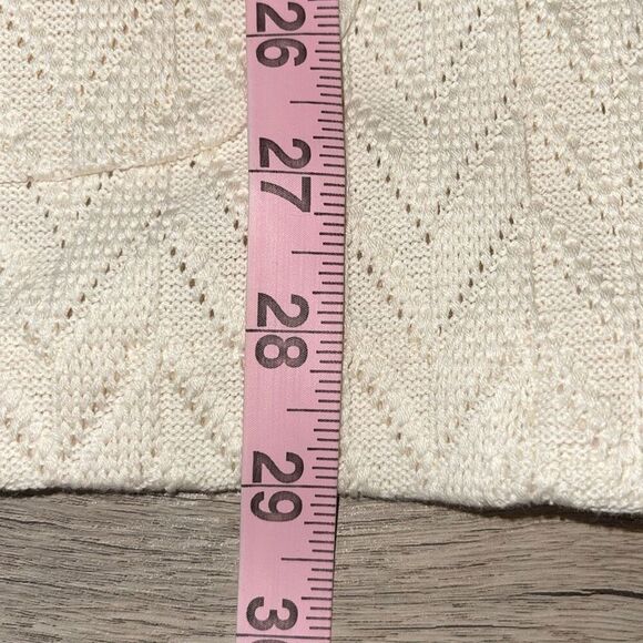 Fortela Womens Two Button Notch Lapel Long Sleeve Knit Blazer Cream Size 10 US 4 - Picture 12 of 13